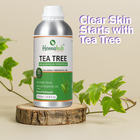 Pure Tea Tree Essential Oil 1000ml Pack, Purity 95% | For Henna Artist