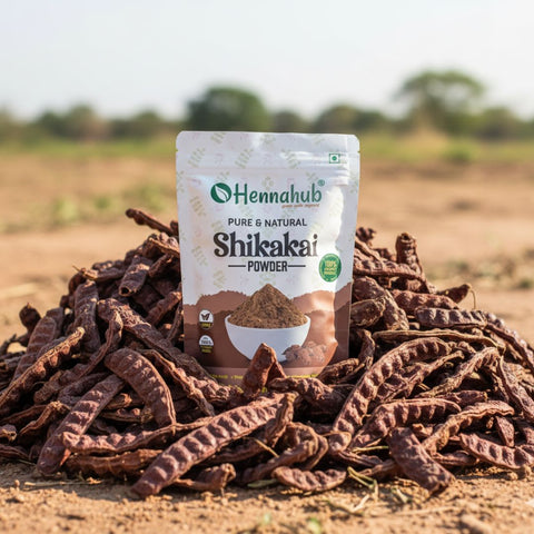 Hennahub Shikakai Powder for Gentle Hair Care and Natural Shine
