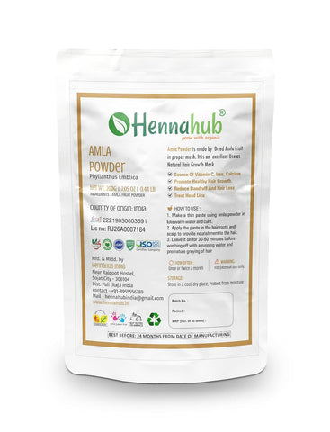 Hennahub Natural Henna 1 kg + Amla, Reetha, Shikakai, Bhringraj, Hibiscus Powder for Hair, 200g each (Pack of 5)